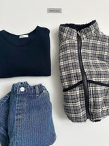 [digreen] Stitch Denim Pants