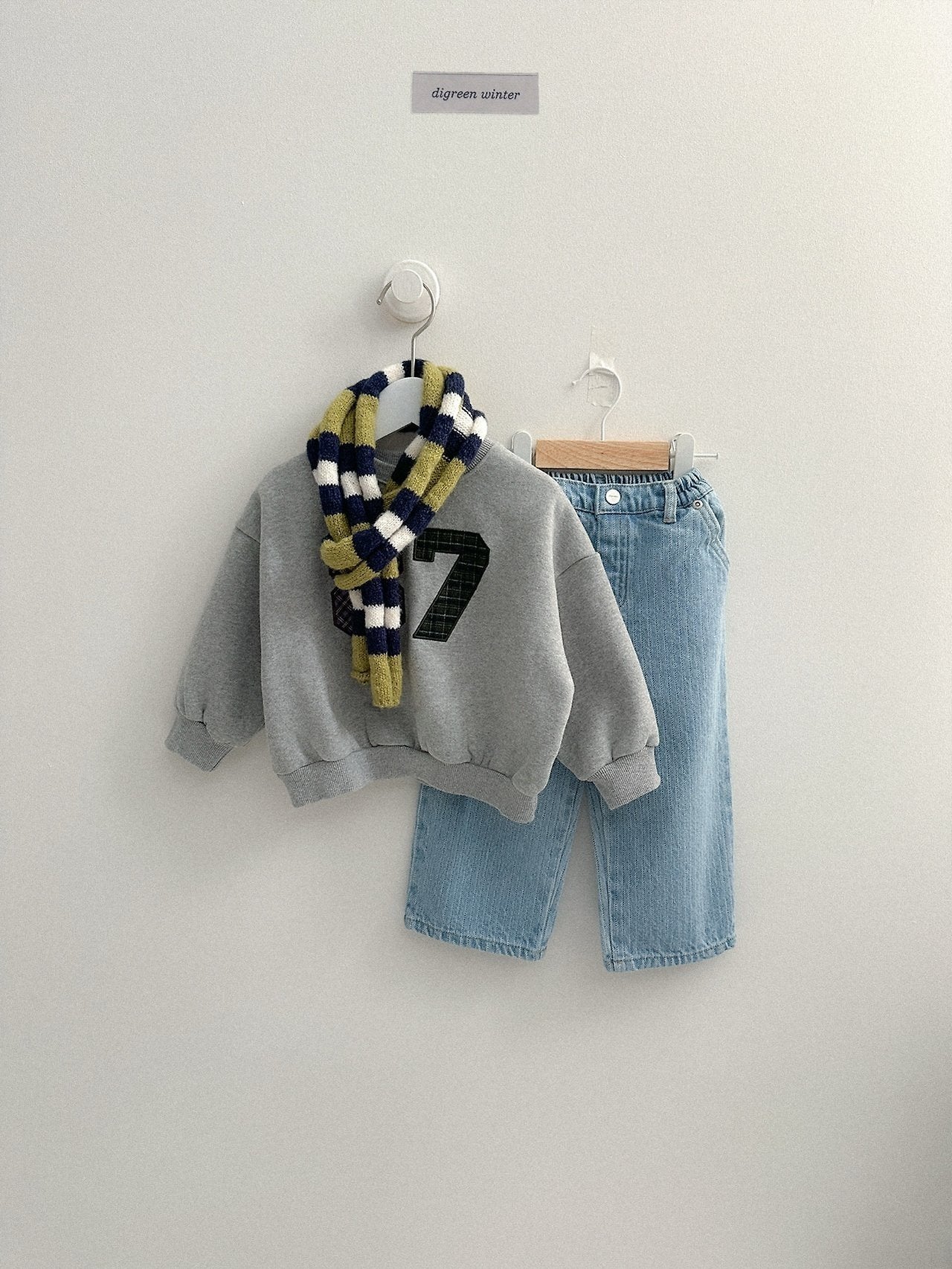 [digreen] Stitch Denim Pants
