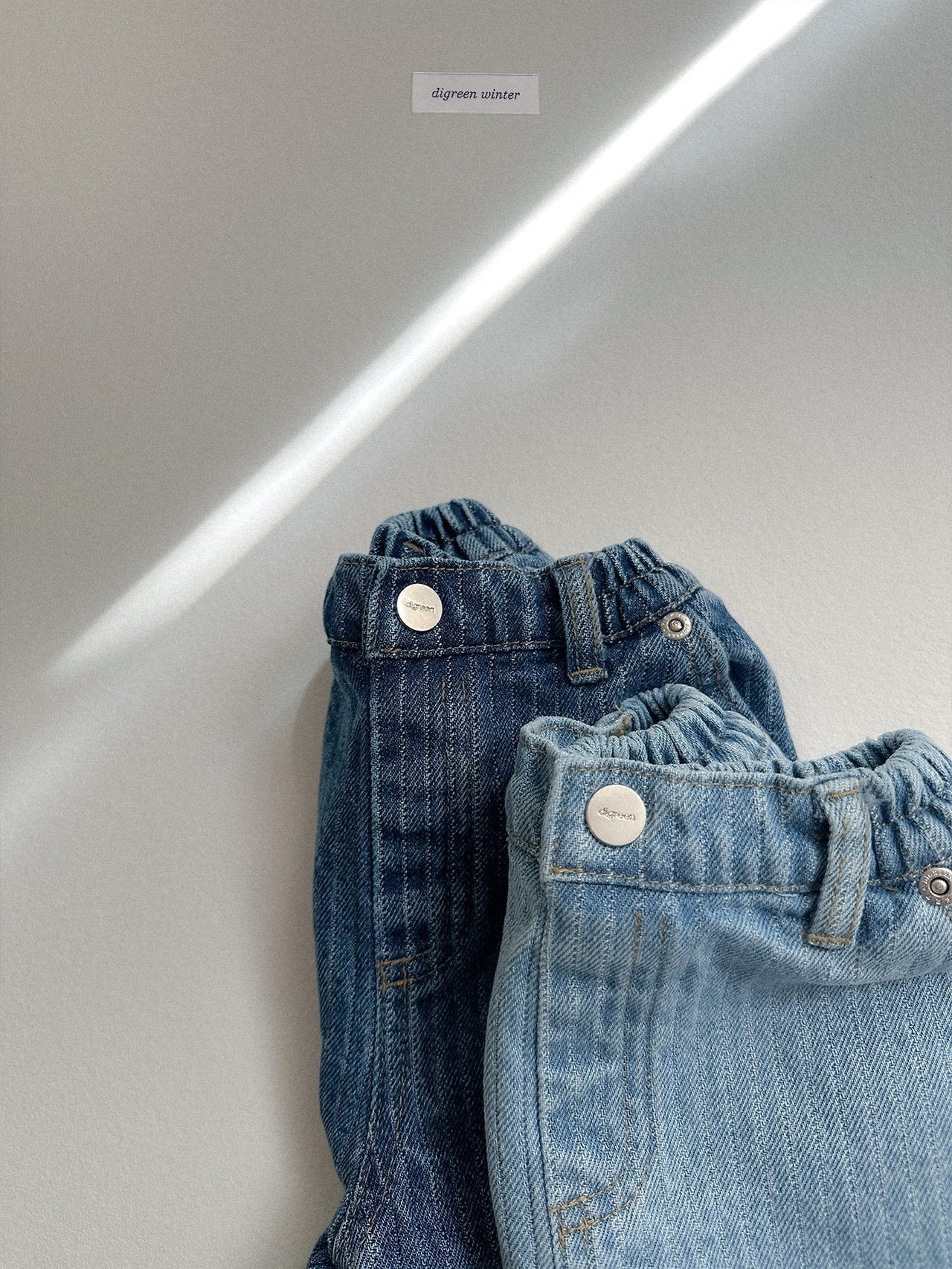 [digreen] Stitch Denim Pants