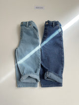 [digreen] Stitch Denim Pants