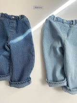 [digreen] Stitch Denim Pants