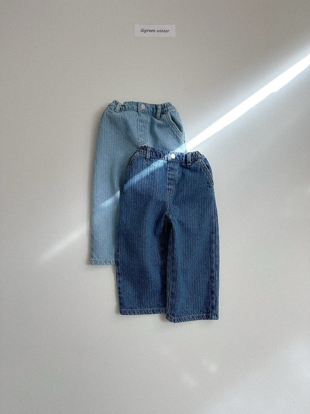 [digreen] Stitch Denim Pants