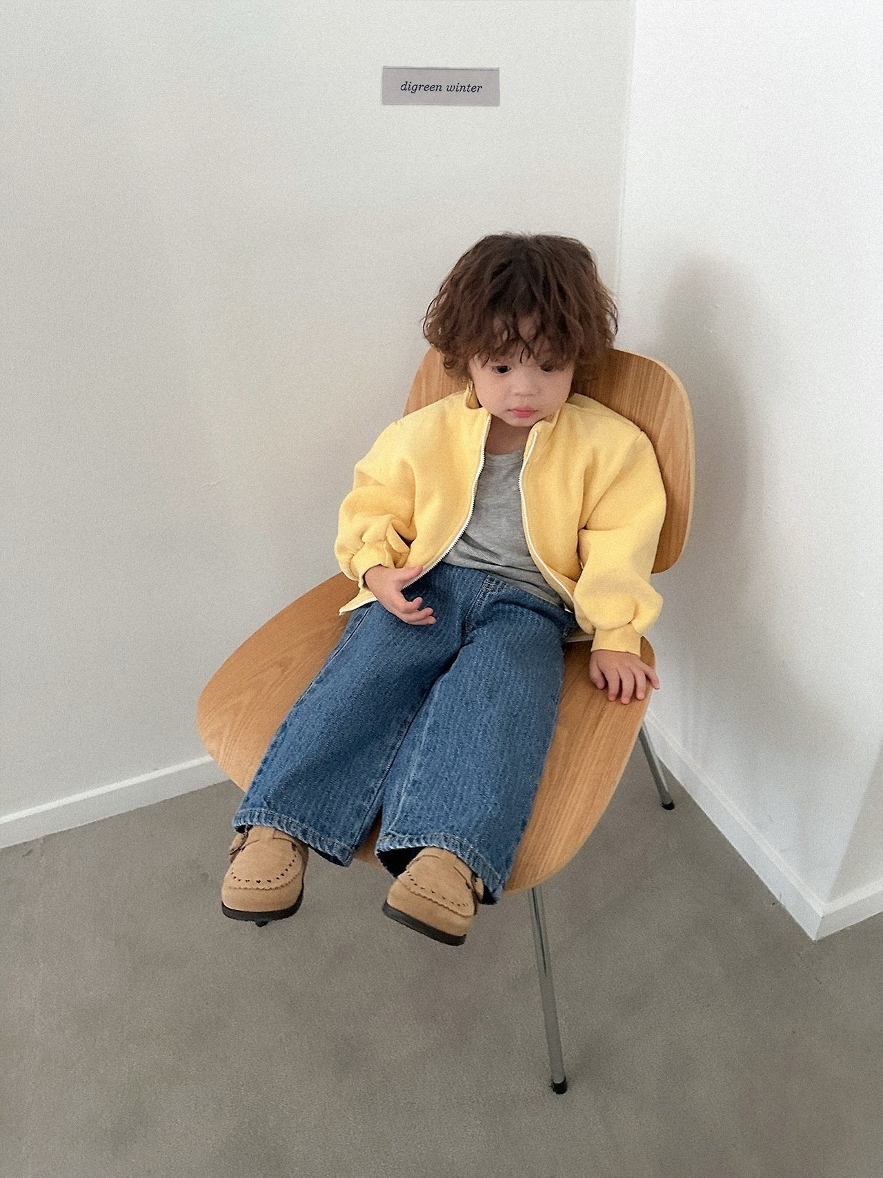 [digreen] Stitch Denim Pants