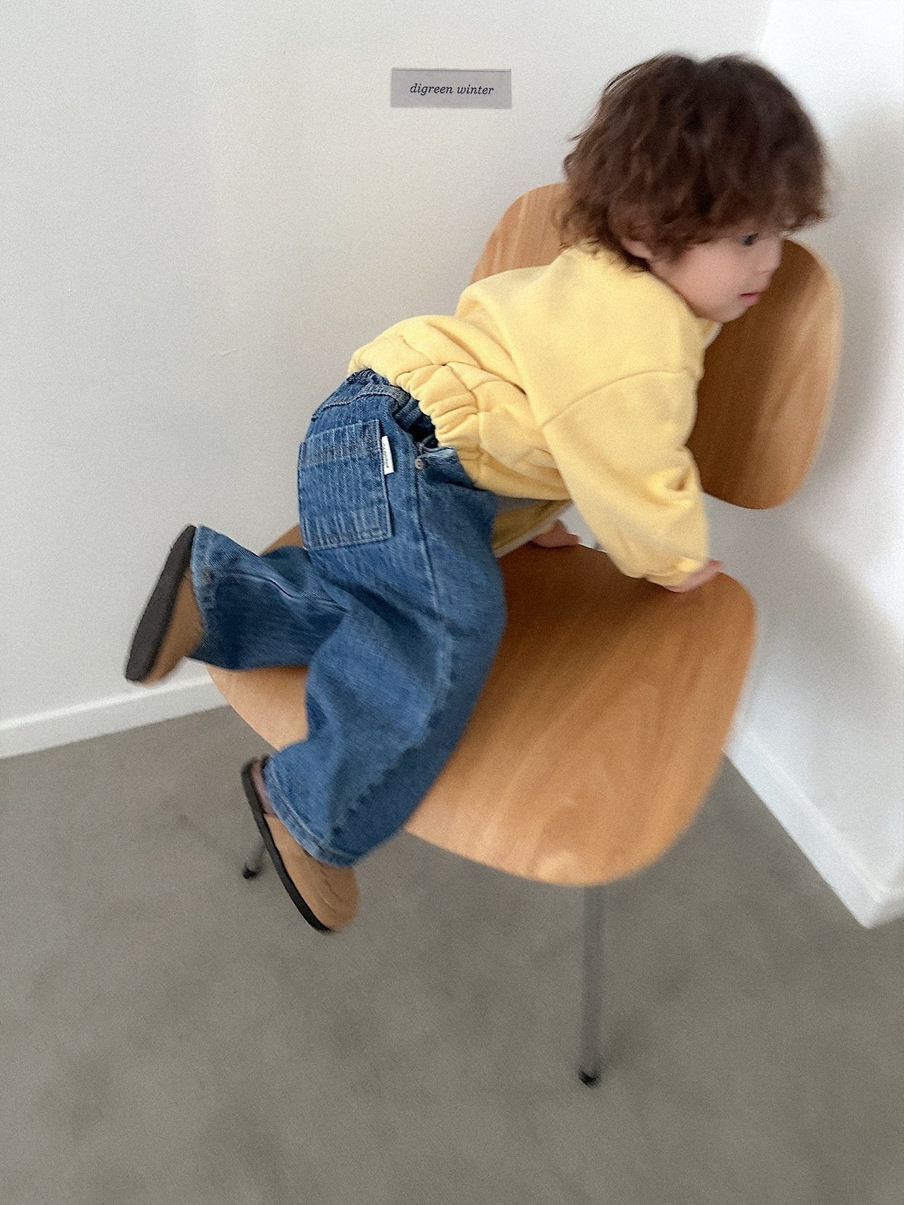 [digreen] Stitch Denim Pants