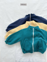 [digreen] Camel Zipup Jumper