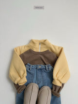 [digreen] Camel Zipup Jumper