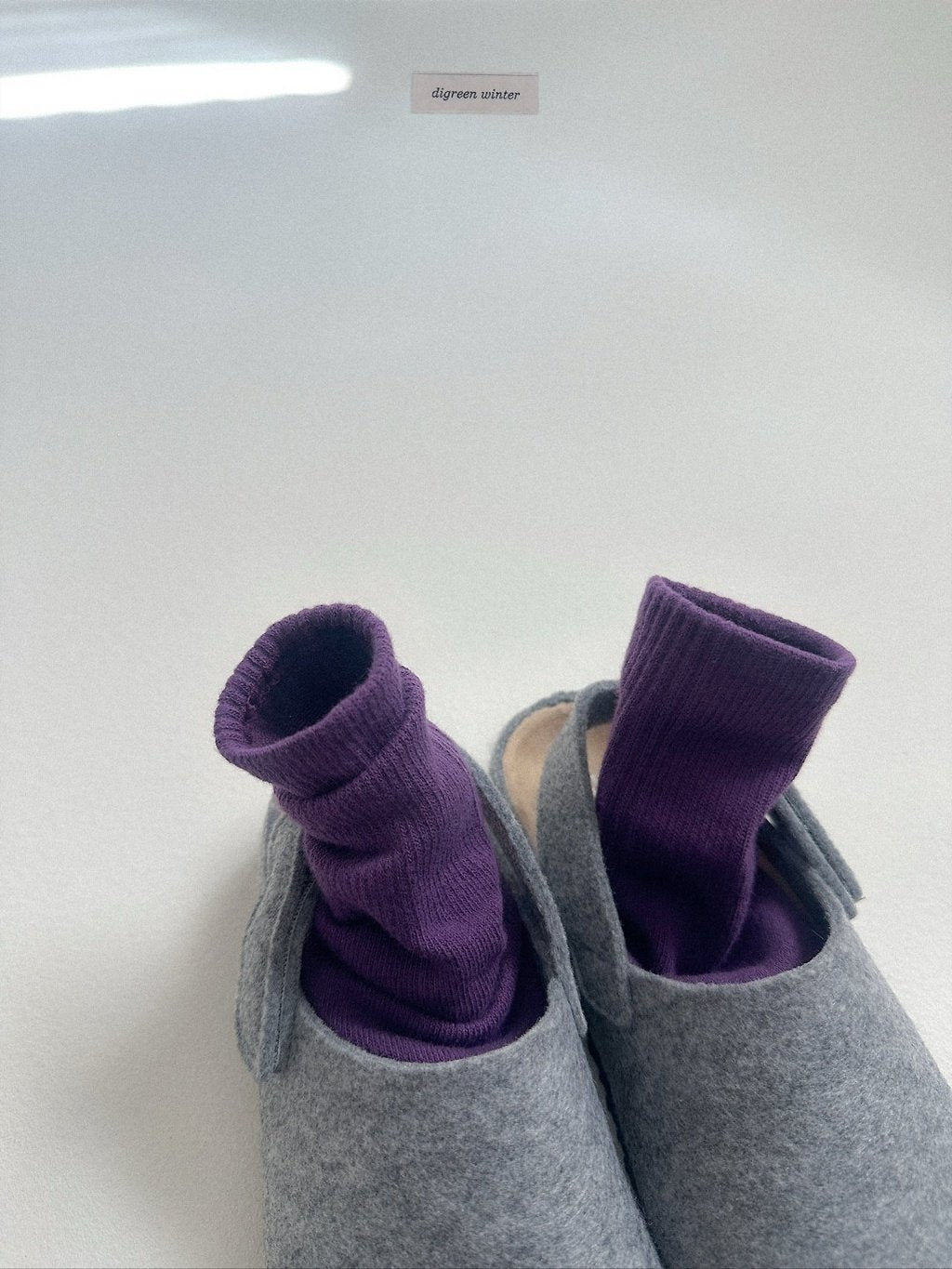 [digreen] Dual Rib Socks(Cream Set)