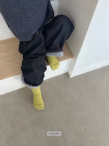 [digreen] Dual Rib Socks(Black Set)