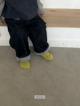 [digreen] Dual Rib Socks(Black Set)