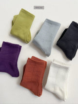 [digreen] Dual Rib Socks(Black Set)