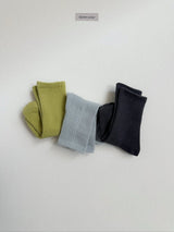 [digreen] Dual Rib Socks(Black Set)