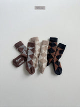 [digreen] Diamond Socks Set