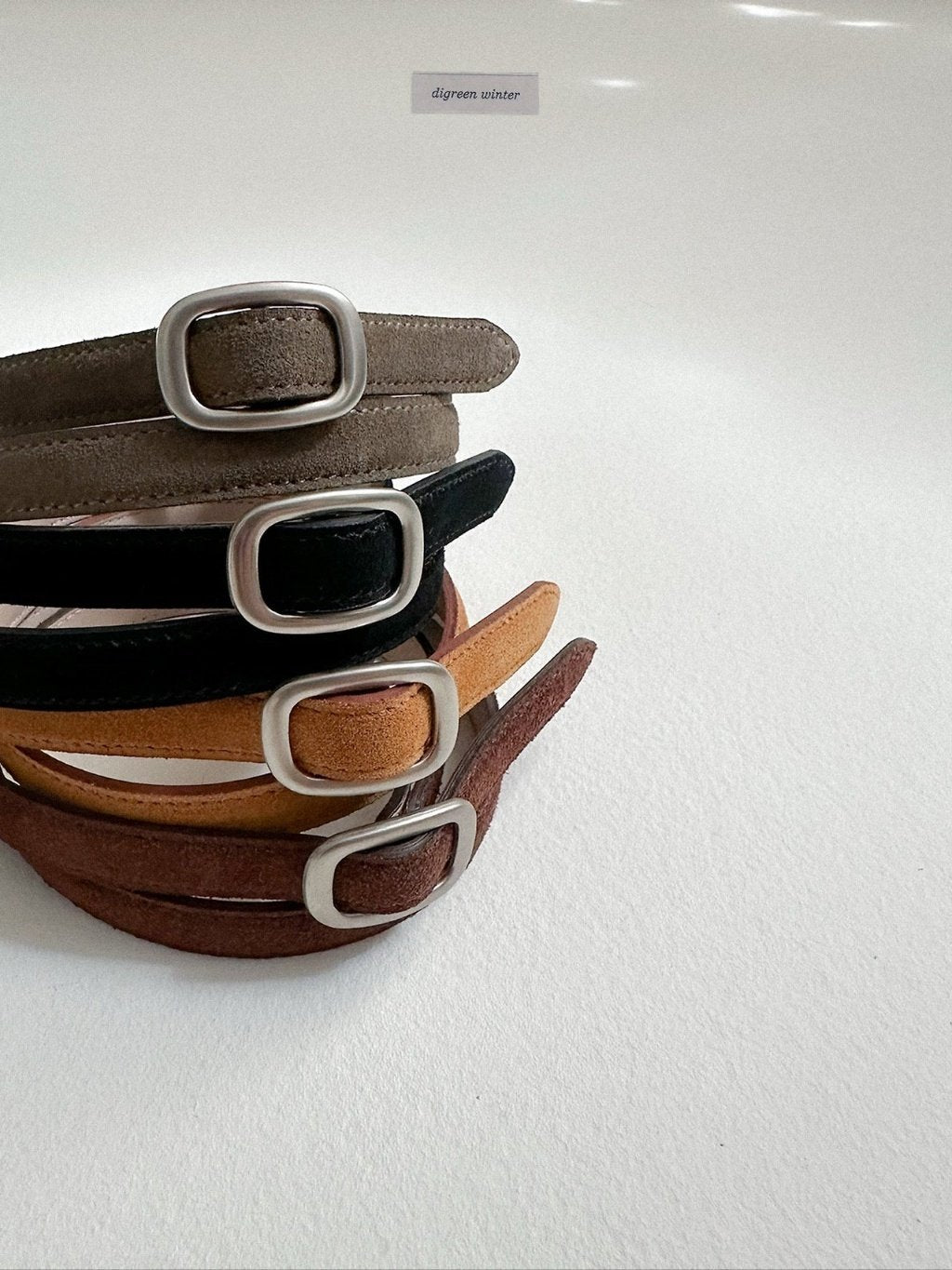 [digreen] Suede Belt