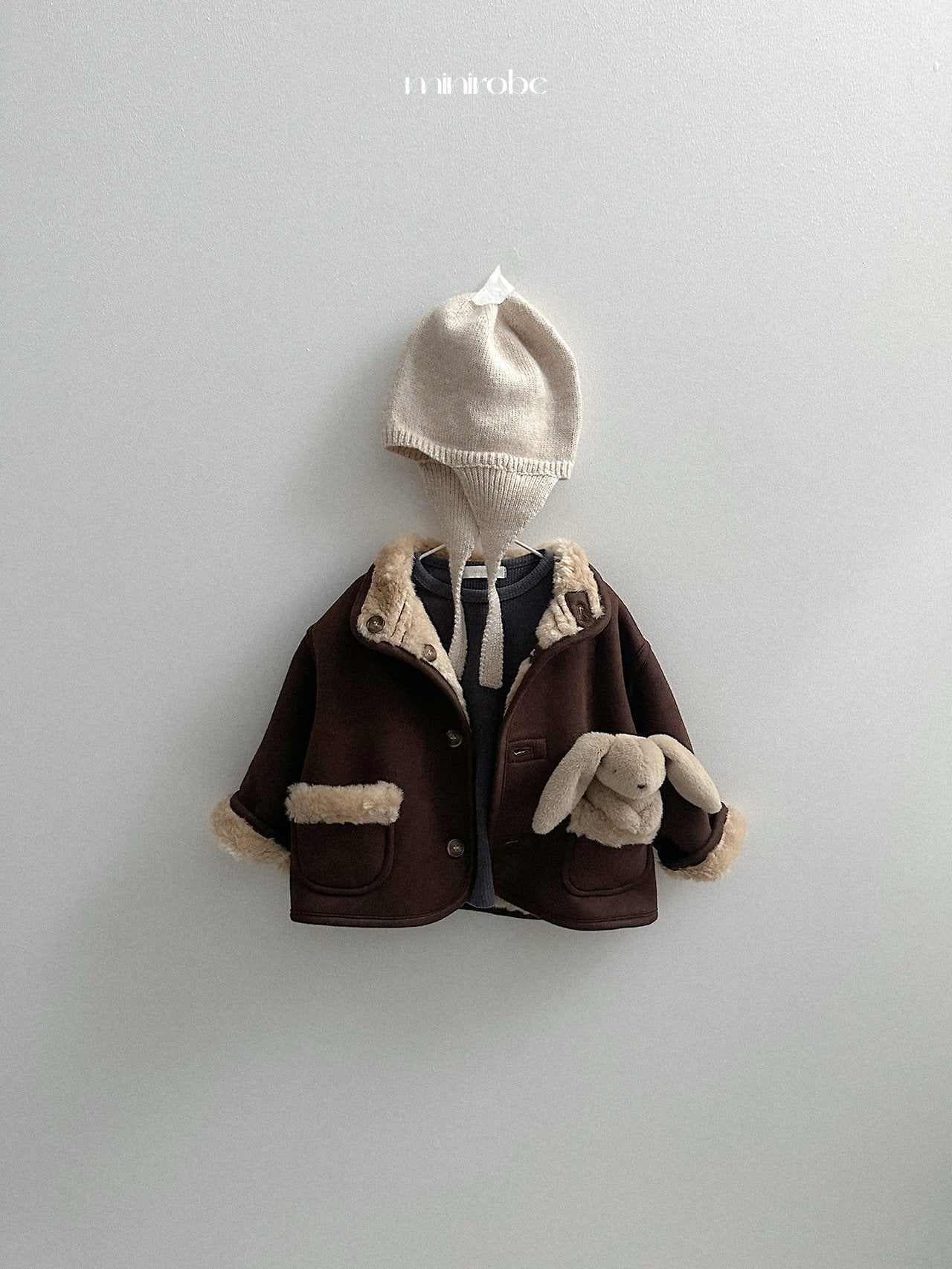 [minirobe] Earflap knit beanie