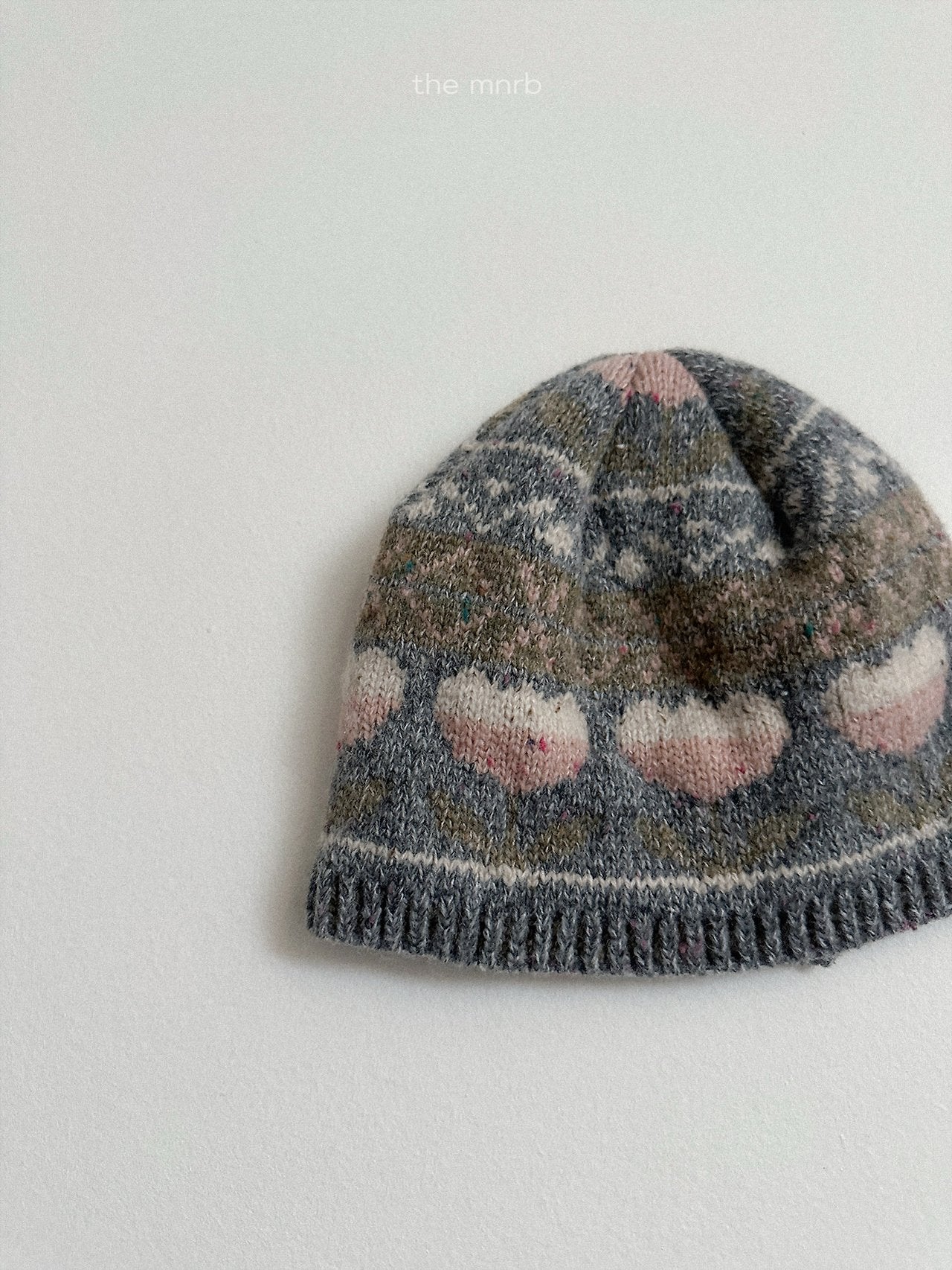 [minirobe] Flower jacquard beanie
