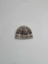 [minirobe] Flower jacquard beanie