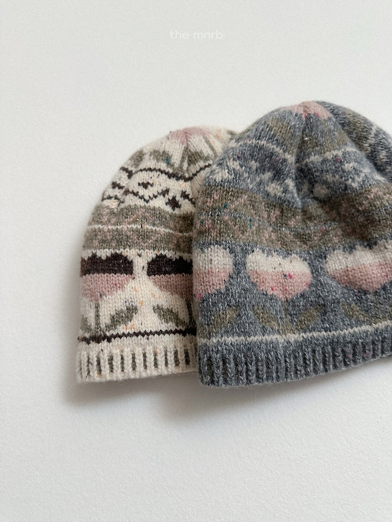 [minirobe] Flower jacquard beanie