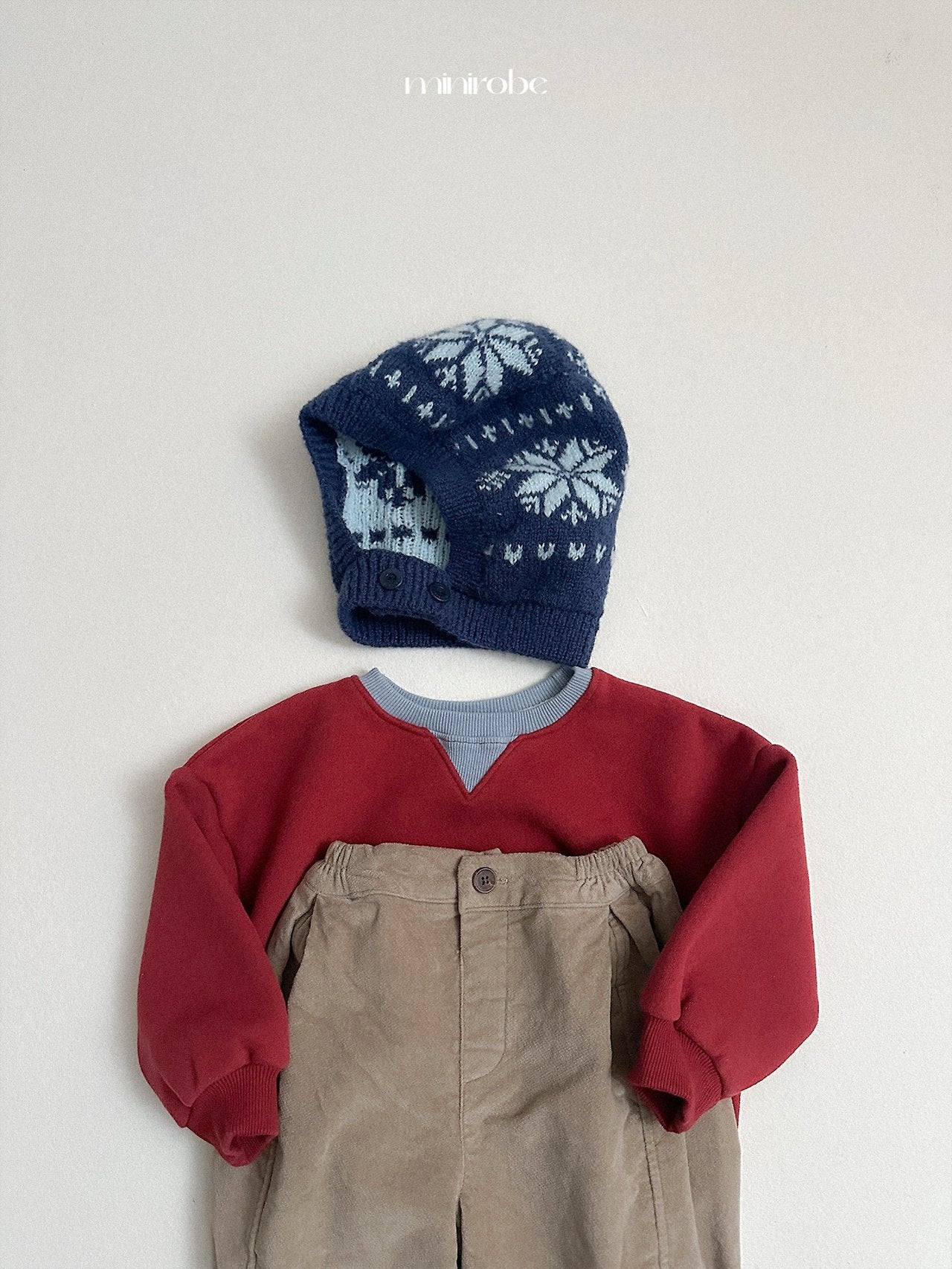 [minirobe] Two-Tone Sweatshirt