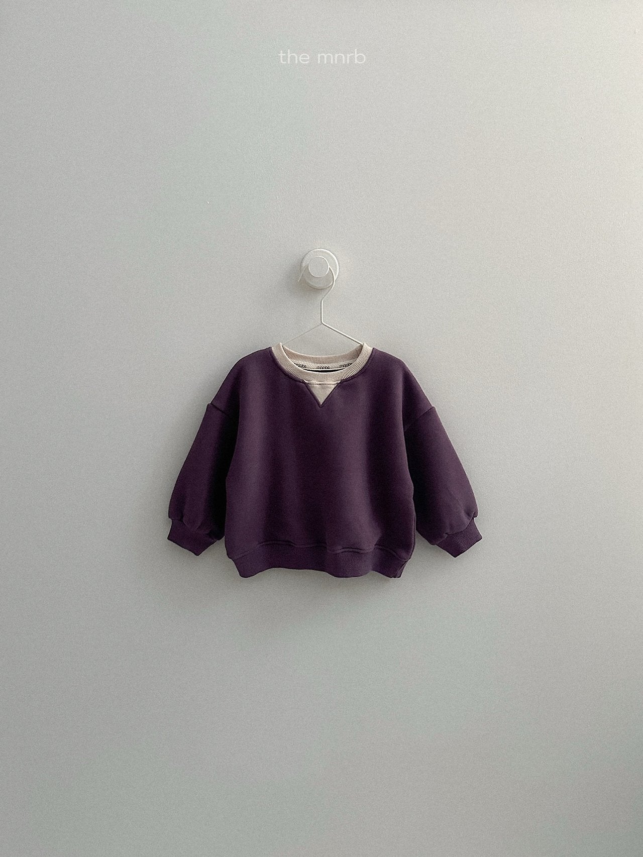 [minirobe] Two-Tone Sweatshirt