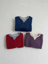 [minirobe] Two-Tone Sweatshirt
