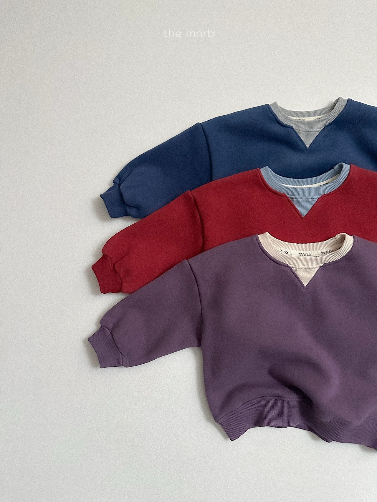 [minirobe] Two-Tone Sweatshirt