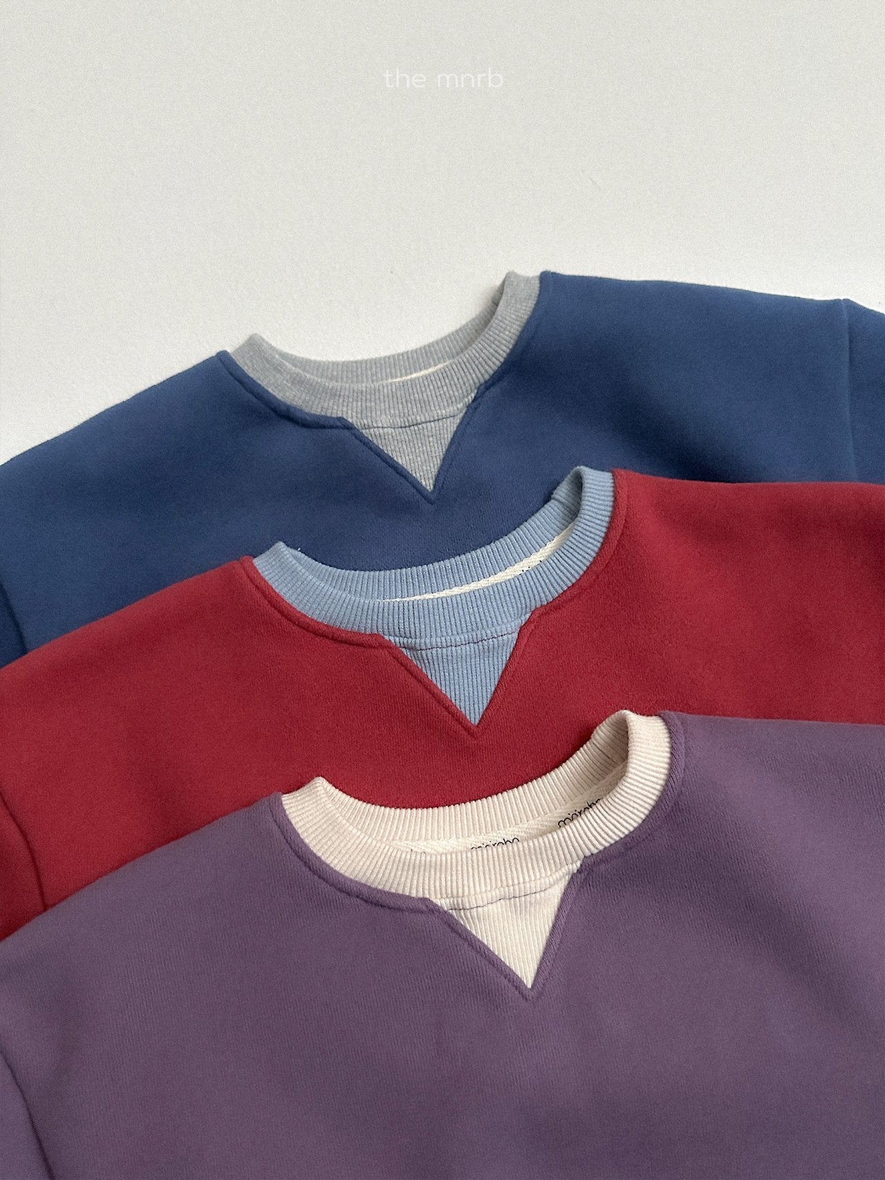 [minirobe] Two-Tone Sweatshirt