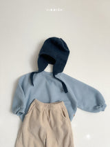 [minirobe] Raglan rounded sweatshirt