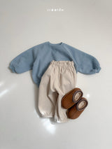 [minirobe] Raglan rounded sweatshirt