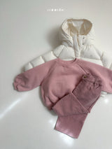 [minirobe] Raglan rounded sweatshirt