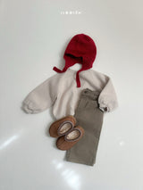 [minirobe] Raglan rounded sweatshirt