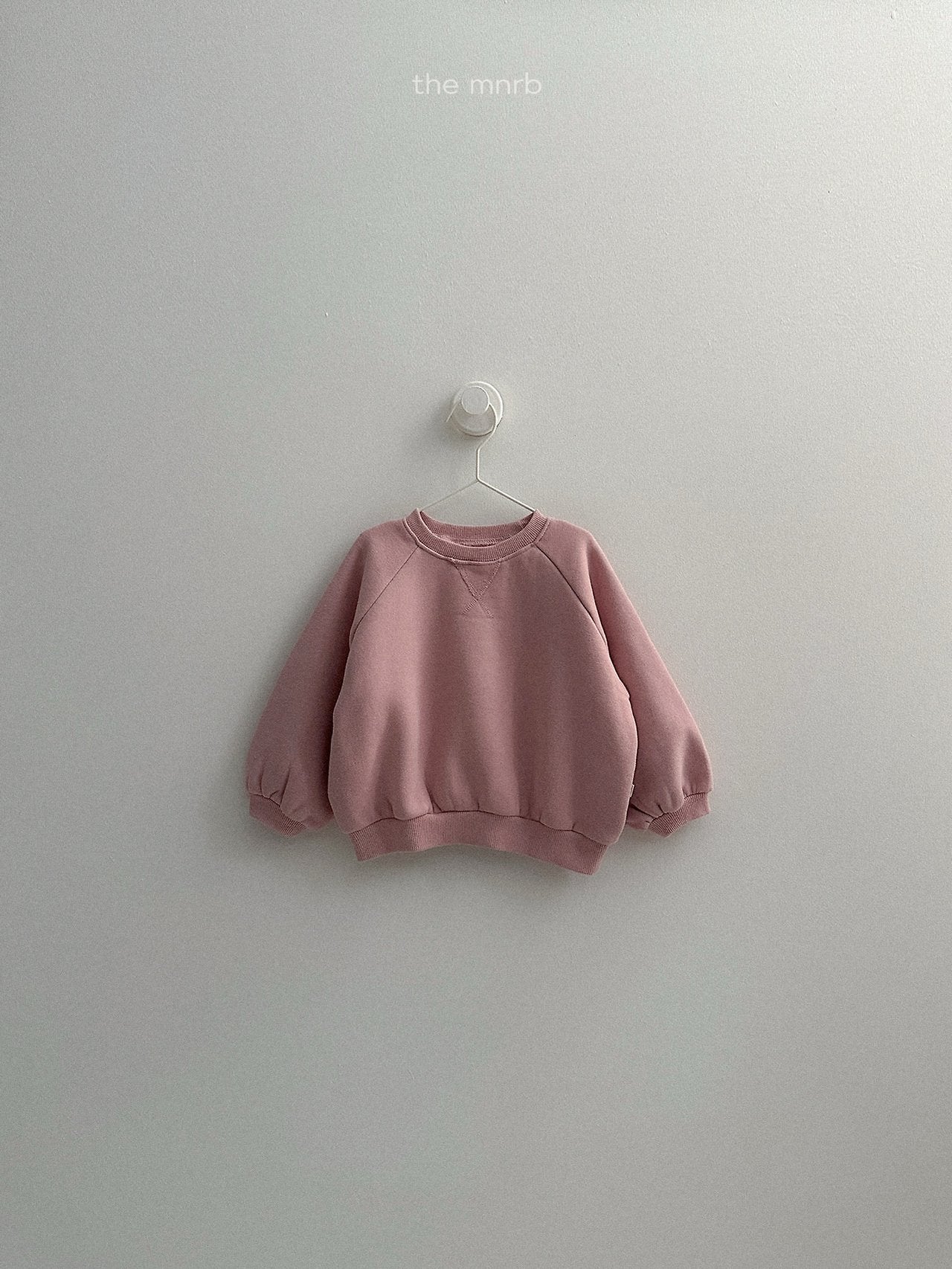 [minirobe] Raglan rounded sweatshirt