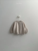 [minirobe] Raglan rounded sweatshirt
