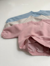 [minirobe] Raglan rounded sweatshirt