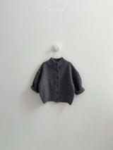 [minirobe] Waffle highneck cardigan