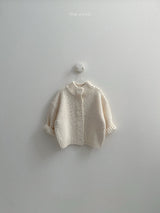 [minirobe] Waffle highneck cardigan