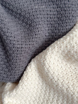 [minirobe] Waffle highneck cardigan