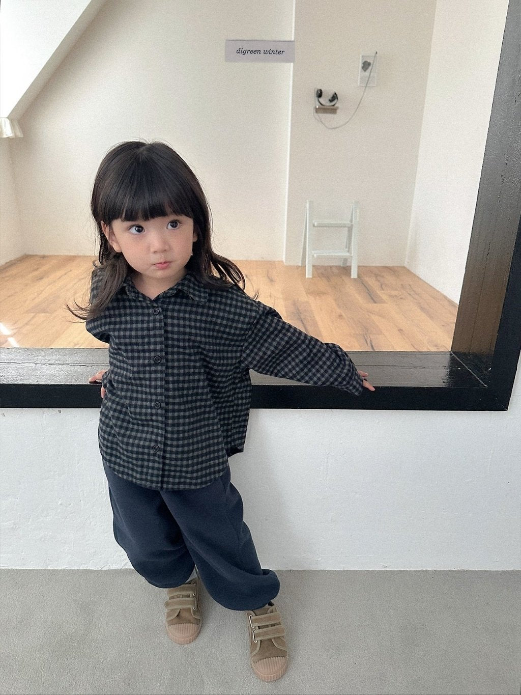 [digreen] Mona Check Shirt