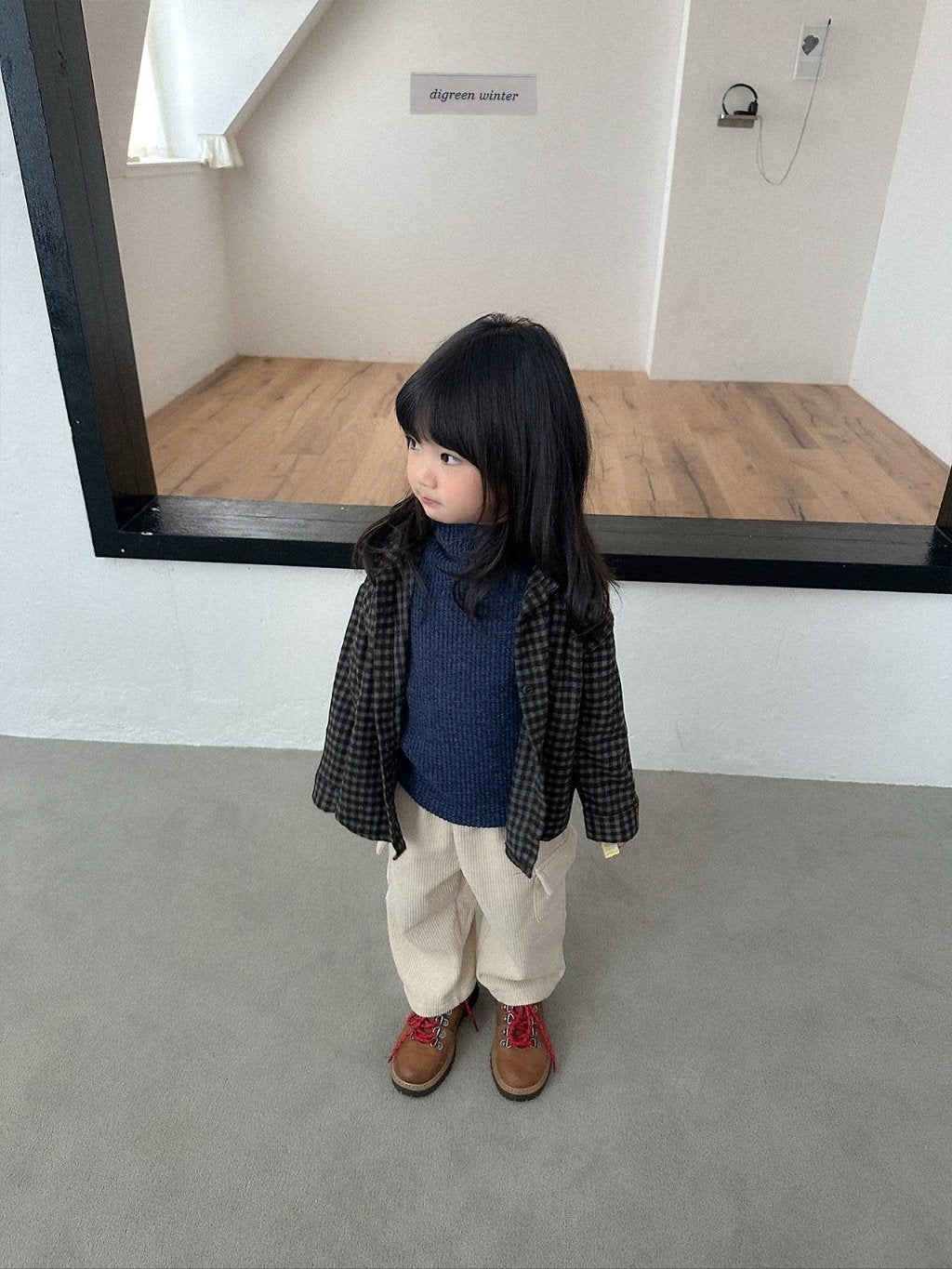 [digreen] Mona Check Shirt
