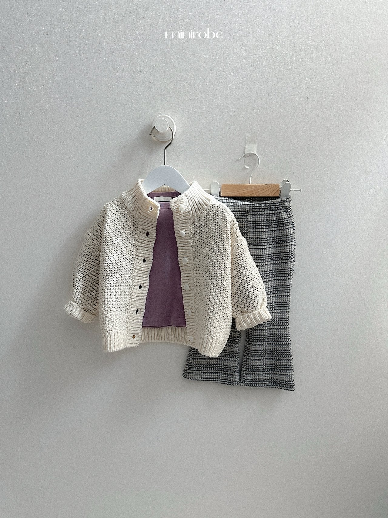 [minirobe] Soboro flared pants