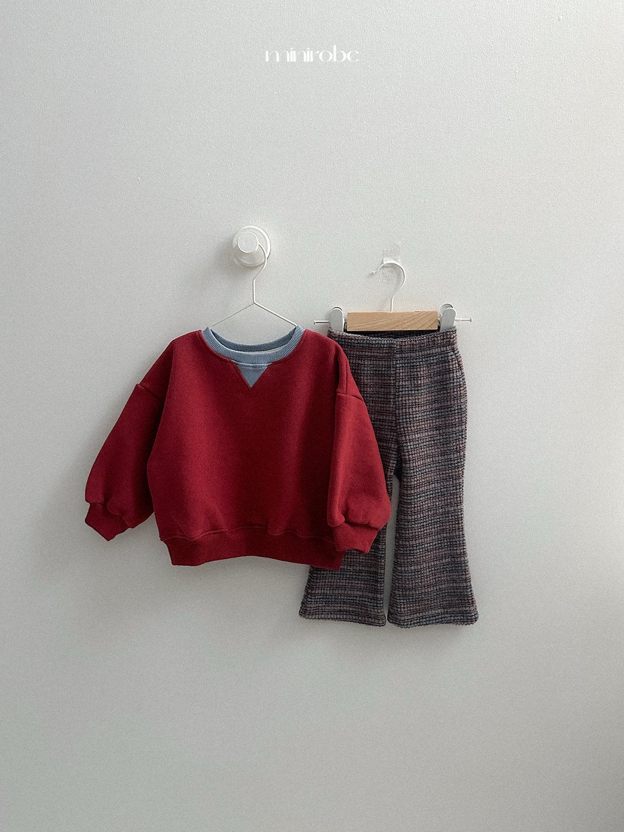 [minirobe] Soboro flared pants