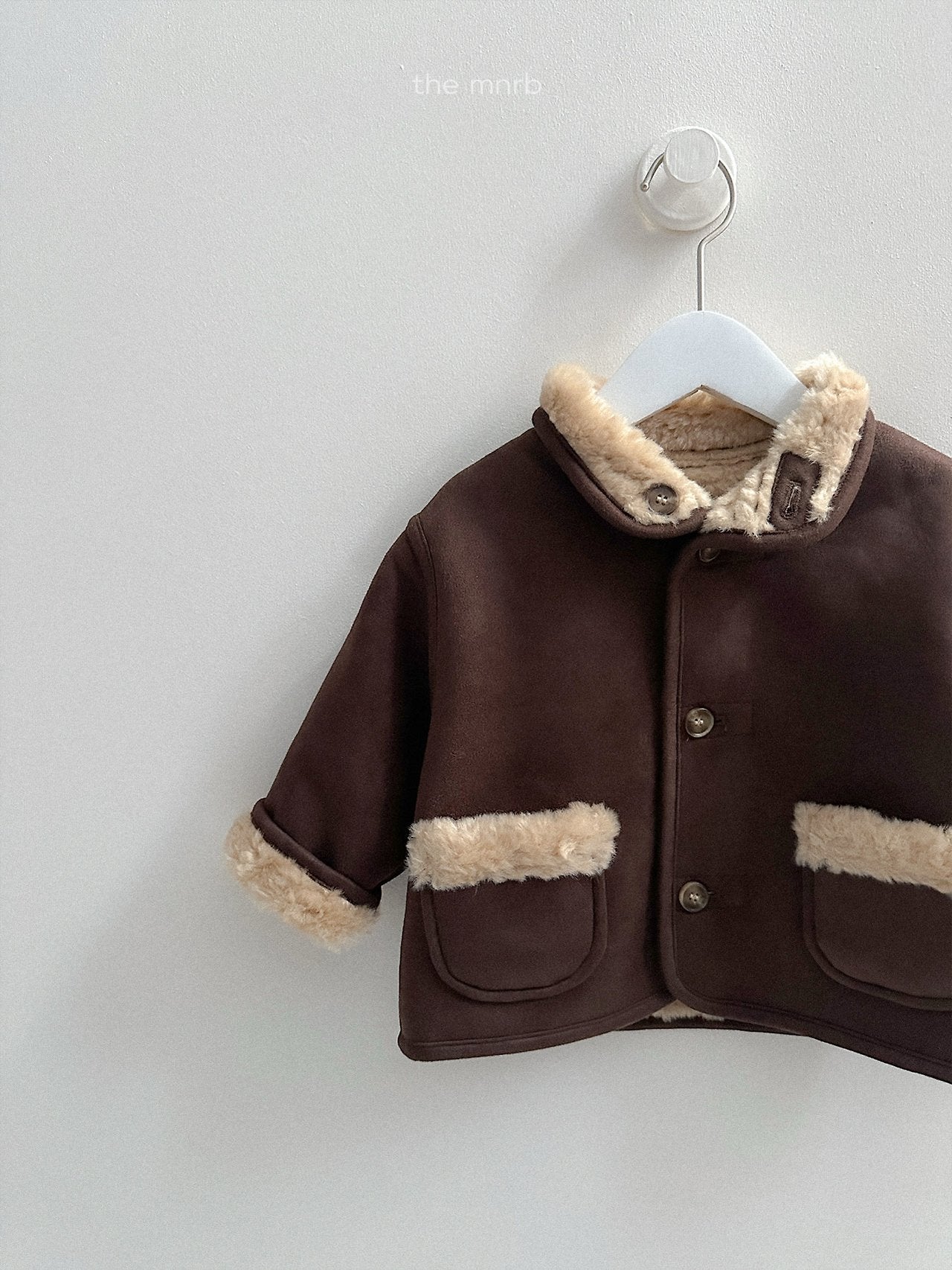 [minirobe] Reversible suede jacket