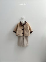 [minirobe] Reversible suede jacket