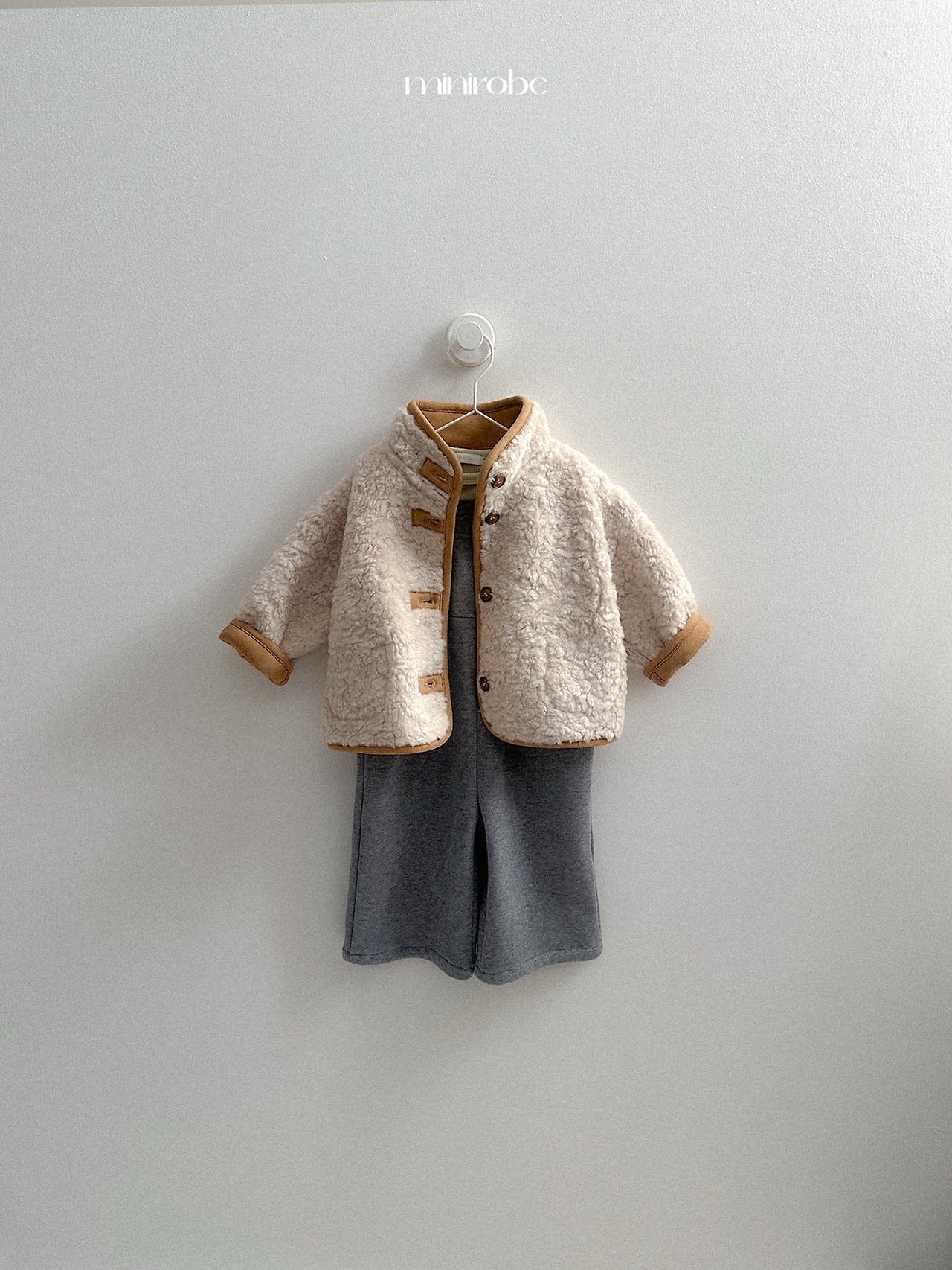[minirobe] Reversible suede jacket