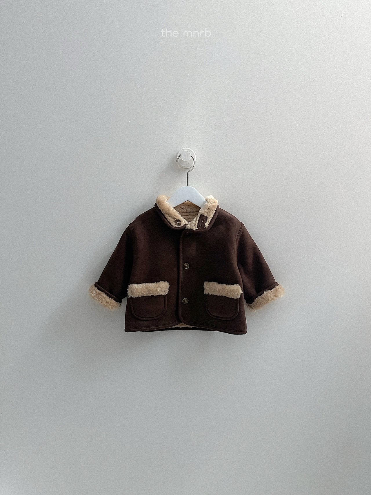 [minirobe] Reversible suede jacket