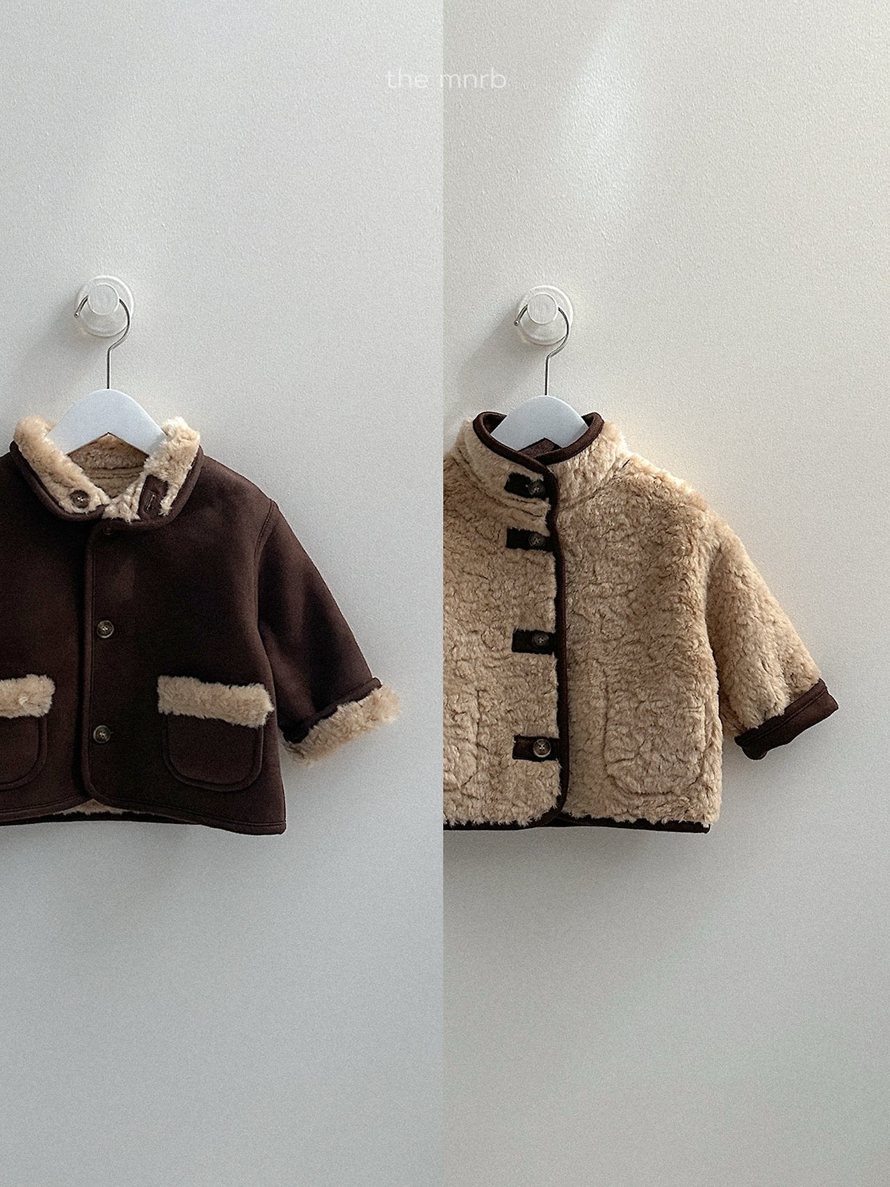 [minirobe] Reversible suede jacket
