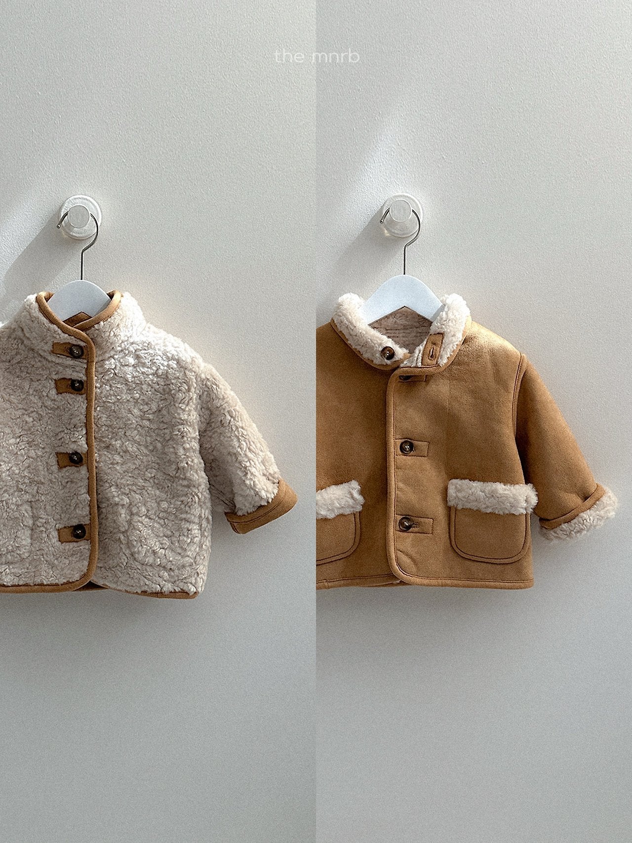 [minirobe] Reversible suede jacket