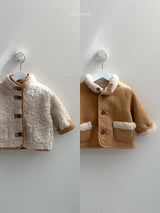 [minirobe] Reversible suede jacket