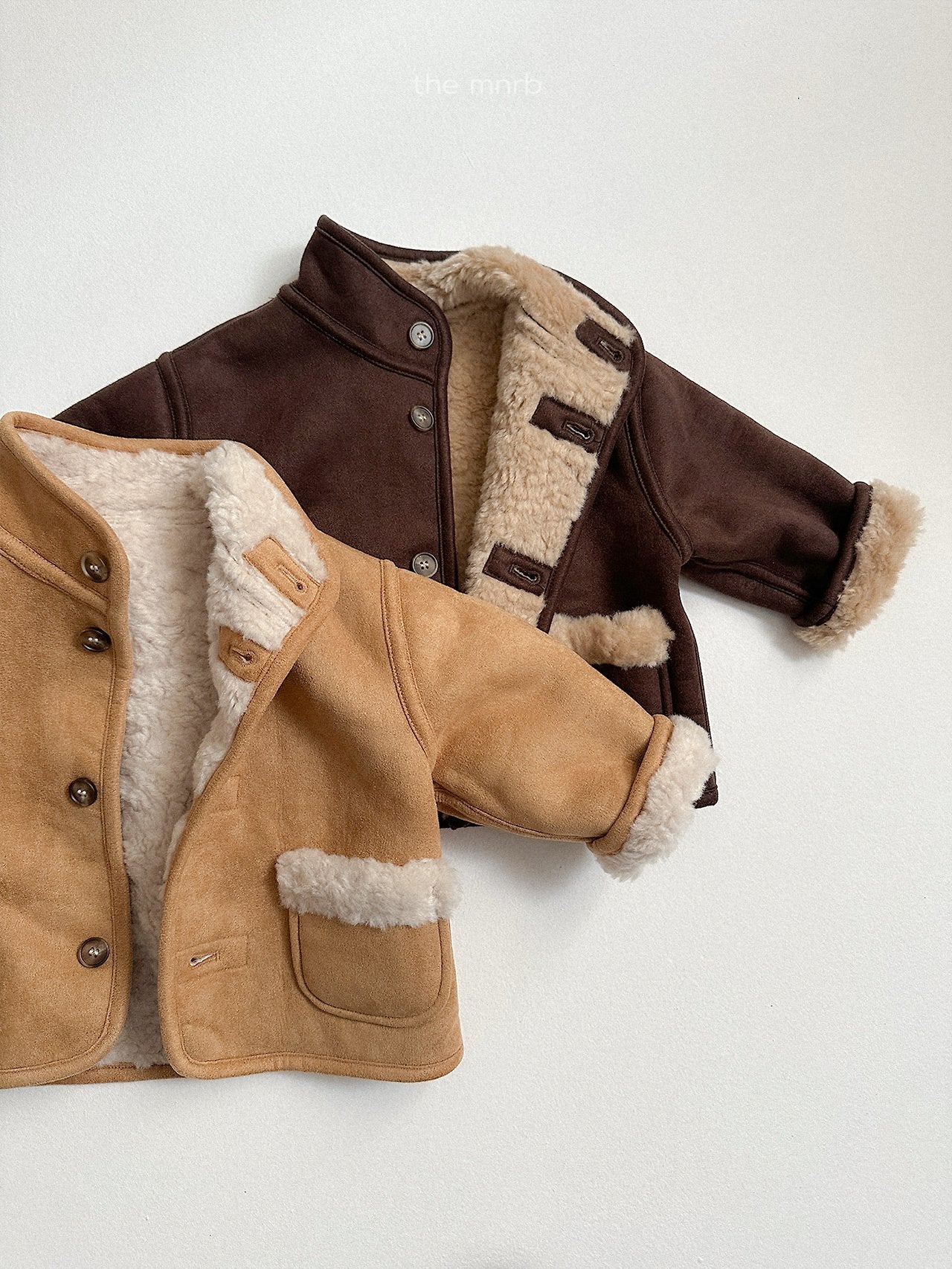 [minirobe] Reversible suede jacket