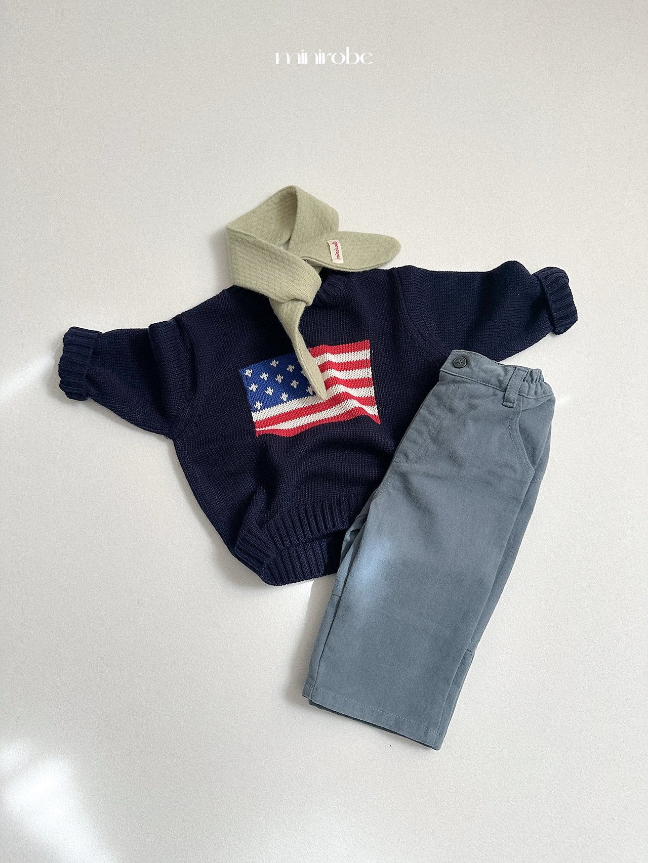 [minirobe] Button peach pants