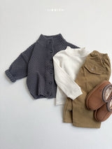 [minirobe] Button peach pants